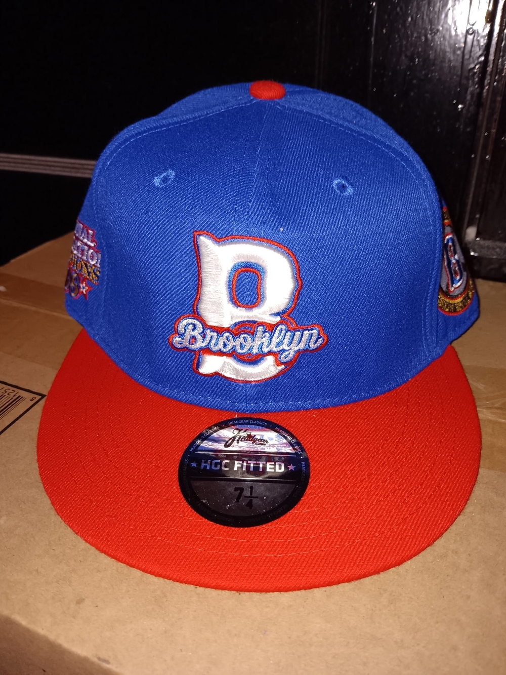 Brooklyn Blue and Red Fitted Baseball Cap